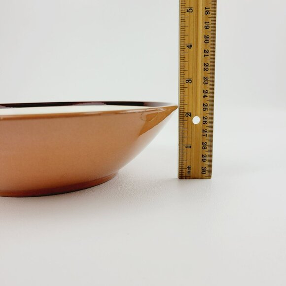 Rare Stangl Pottery Country Life 8" Serving Bowl, Hand-Painted Duck in Pond, USA - Picture 9 of 12